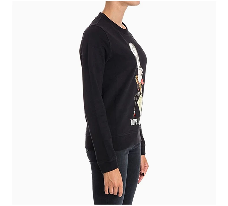 商品Moschino|MOSCHINO 黑色女士卫衣/帽衫 W631303-E1861-C74,价格¥1167,第5张图片详细描述