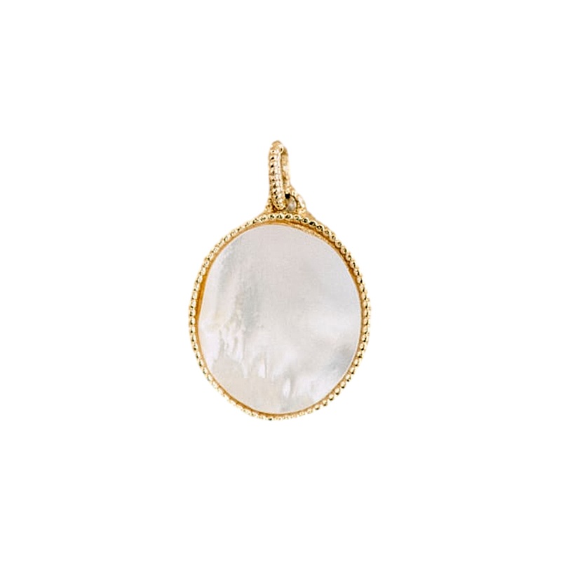 商品SEZANE|23新款 CHARMS IRMA女士镀金黄铜珍珠母贝吊饰,价格¥694,第2张图片详细描述
