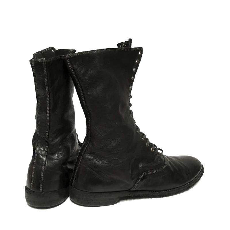 商品guidi|GUIDI 女士黑色皮革踝靴 212-BLKT,价格¥2963,第2张图片详细描述