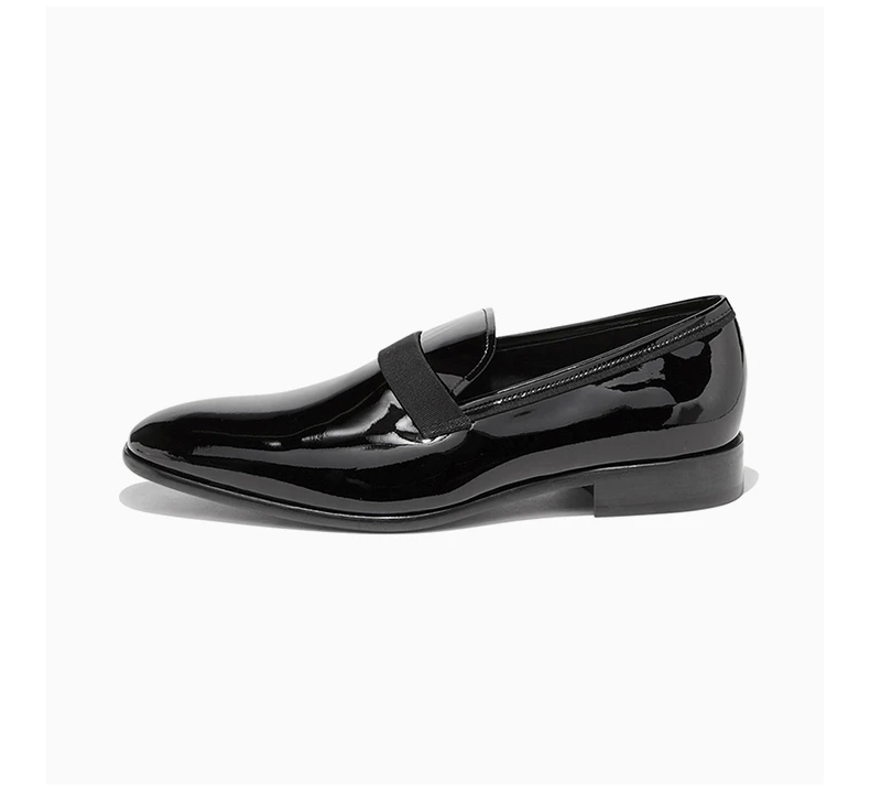 商品Salvatore Ferragamo|SALVATORE FERRAGAMO 男士黑色漆皮乐福鞋 0514670,价格¥3340,第6张图片详细描述