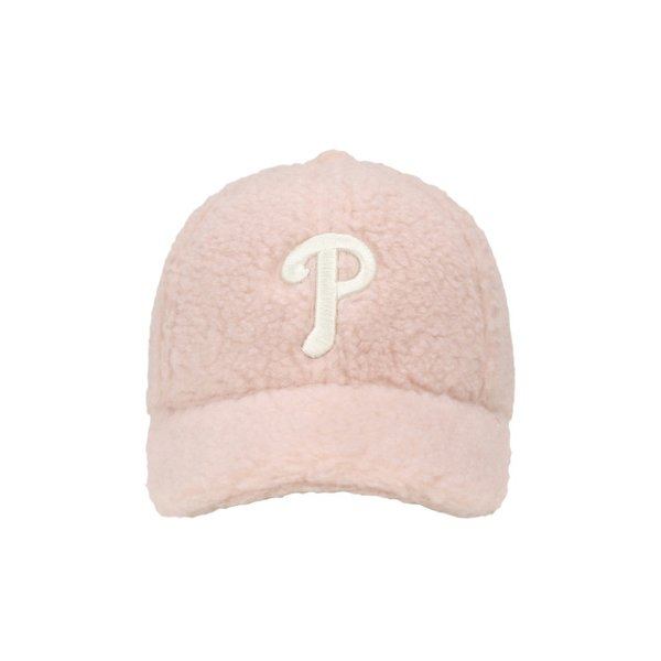 商品MLB|【Brilliant|包邮包税】MLB 羊羔绒 秋冬保暖 棒球帽 淡粉色  32CPDI011-10P,价格¥201,第7张图片详细描述