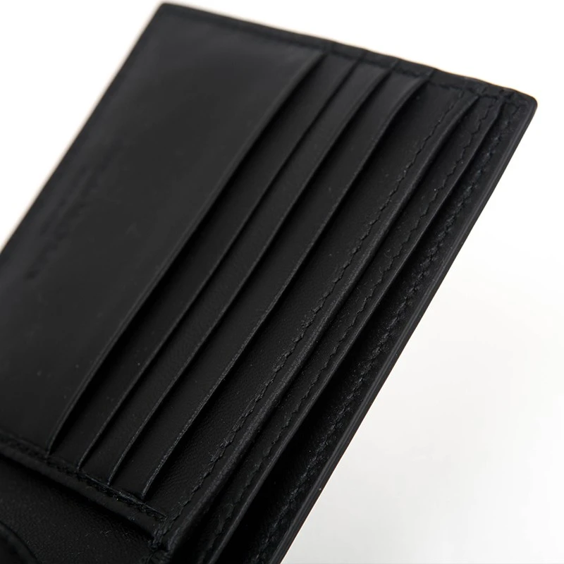 商品Alexander McQueen|ALEXANDER MCQUEEN 亚历山大·麦昆 男士黑色小牛皮卡夹 602137-1NT6B-1070,价格¥1187,第6张图片详细描述