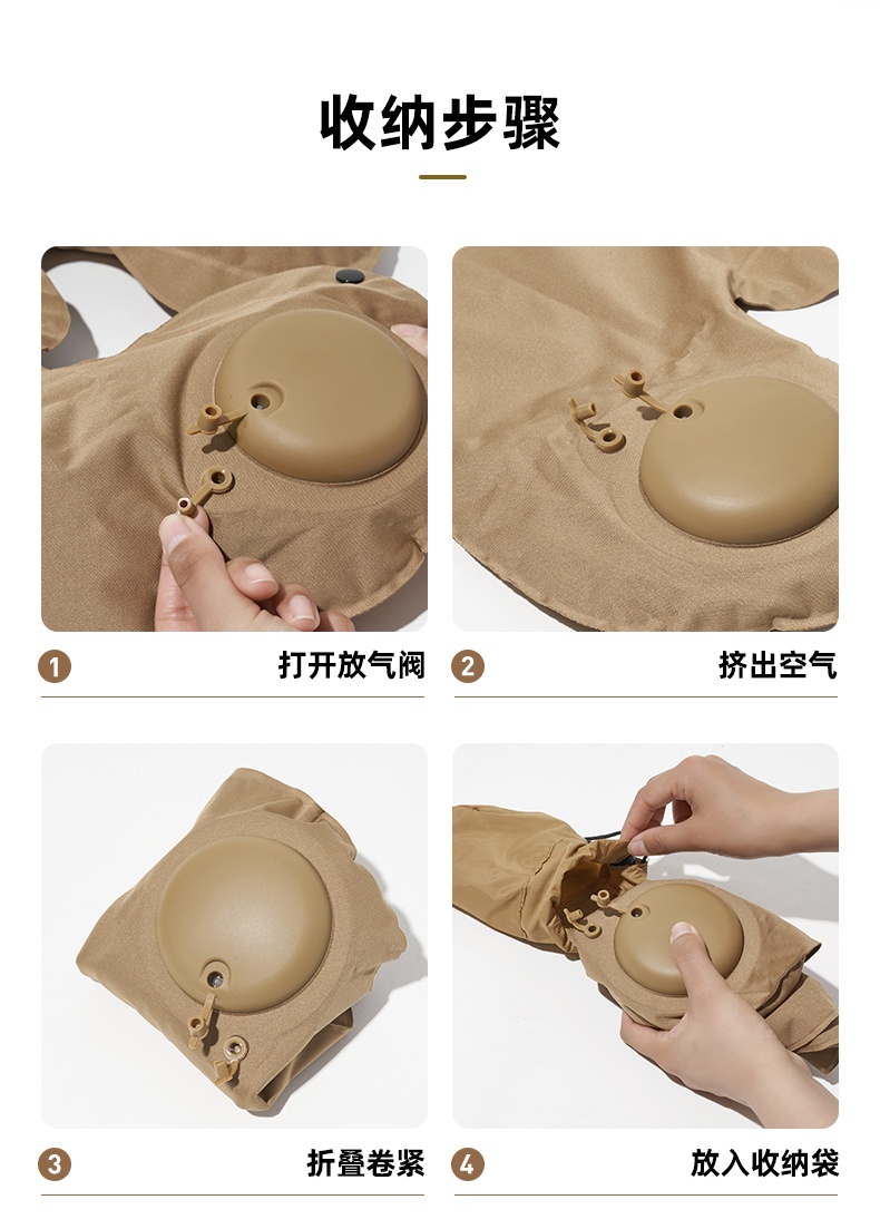 商品[国内直发] MobiGarden|户外露营充气u型枕睡枕便携旅游按压式气枕 ,价格¥67,第17张图片详细描述