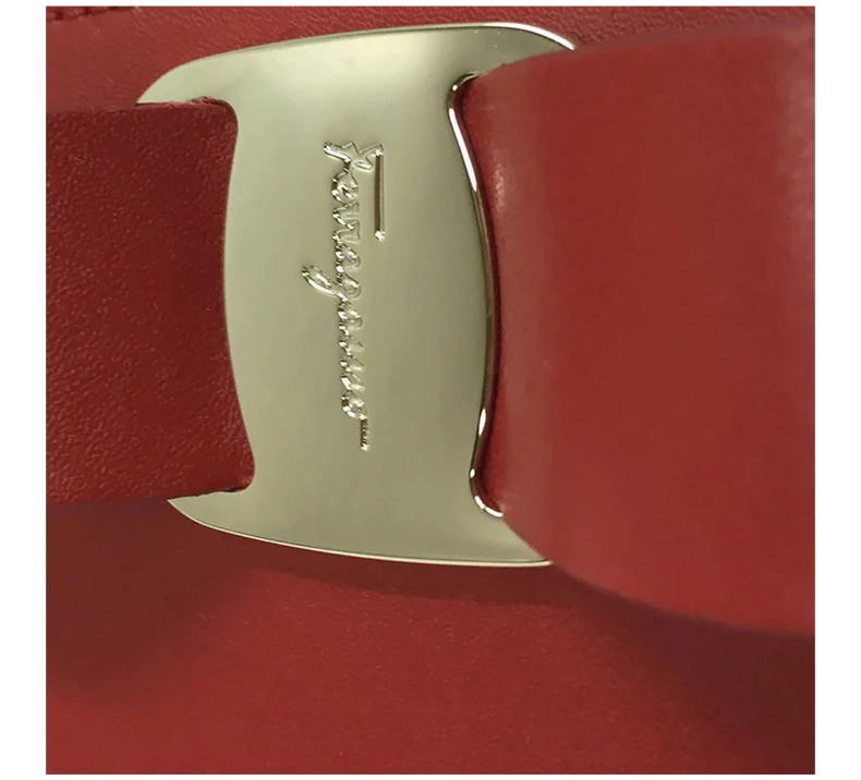 商品Salvatore Ferragamo|SALVATORE FERRAGAMO 女士红色蝴蝶结皮革卡片包 22-D288-691276,价格¥1271,第7张图片详细描述
