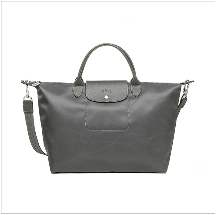 商品[国内直发] Longchamp|Longchamp 珑骧 灰色织物女士手提包 1515578112,价格¥648,第4张图片详细描述