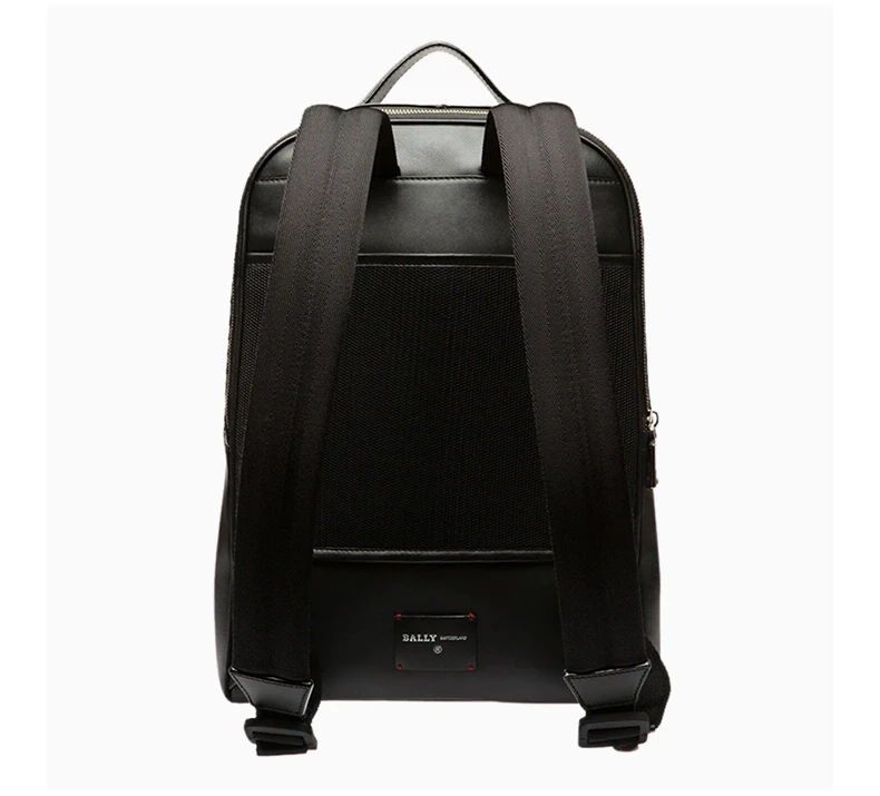 商品Bally|BALLY 男士纯色牛皮双肩包6231723,价格¥4859,第3张图片详细描述