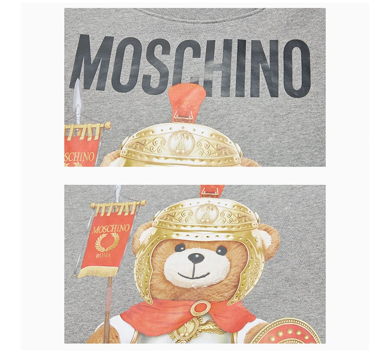 商品Moschino|MOSCHINO 灰色女士卫衣/帽衫 V1702-5527-2507,价格¥2733,第8张图片详细描述