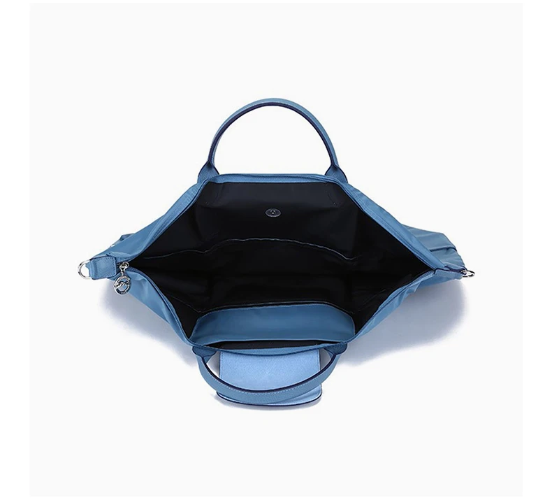 商品[国内直发] Longchamp|LONGCHAMP 女士雾霾蓝短柄可折叠手提单肩包旅行袋织物 1911619P58,价格¥1545,第7张图片详细描述