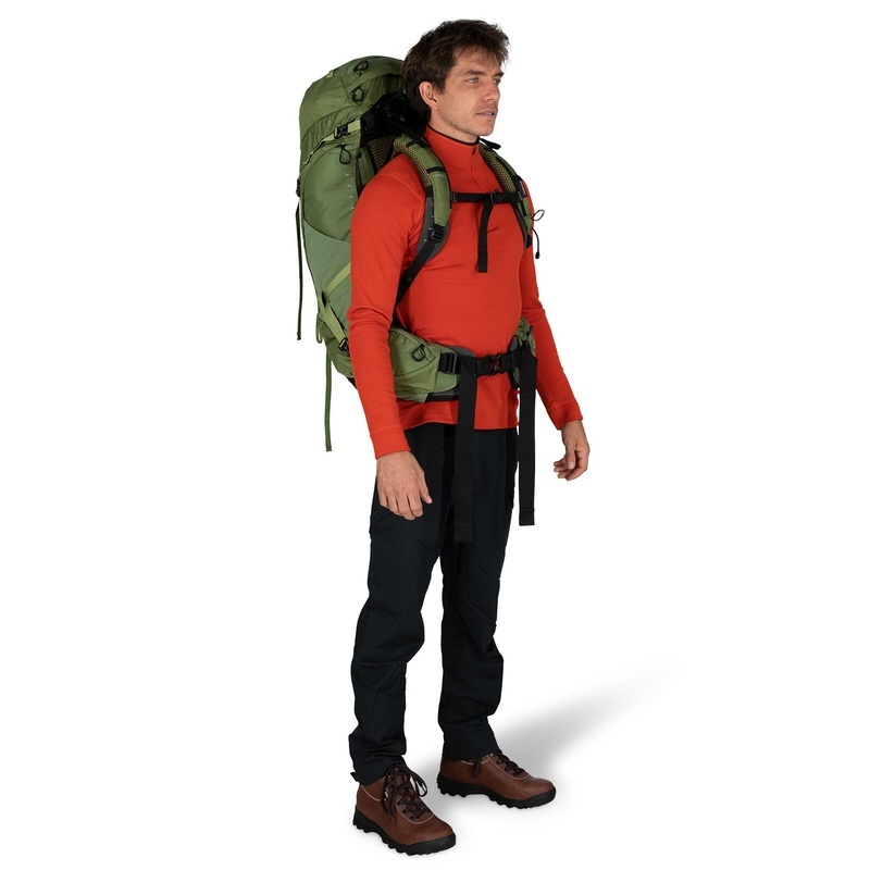 商品Osprey|Osprey小鹰 Atmos AG 50男士绿色尼龙背包,价格¥2484,第2张图片详细描述