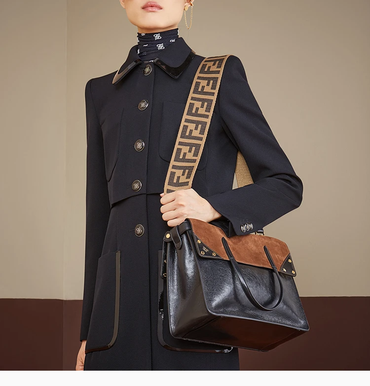 商品[国内直发] Fendi|Fendi 芬迪 女士黑色单肩包挎包 8BT302-A94W-F0XCT,价格¥12561,第8张图片详细描述