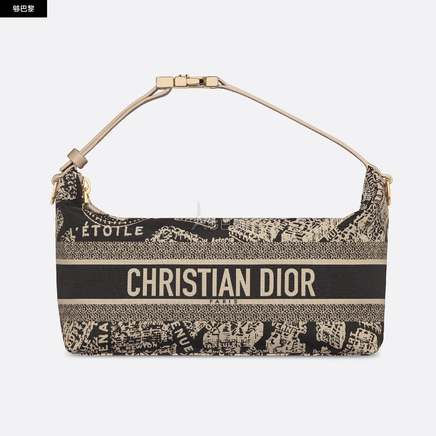 商品Dior|包邮包税【预售7天发货】 DIOR迪奥 23秋冬 女士 手提包 中号 DiorTravel Nomad 手拿包 S5554OBQD_M918,价格¥10522,第4张图片详细描述