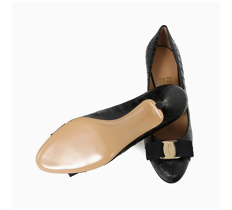 商品Salvatore Ferragamo|SALVATORE FERRAGAMO 黑色女士高跟鞋 0598792,价格¥2385,第8张图片详细描述