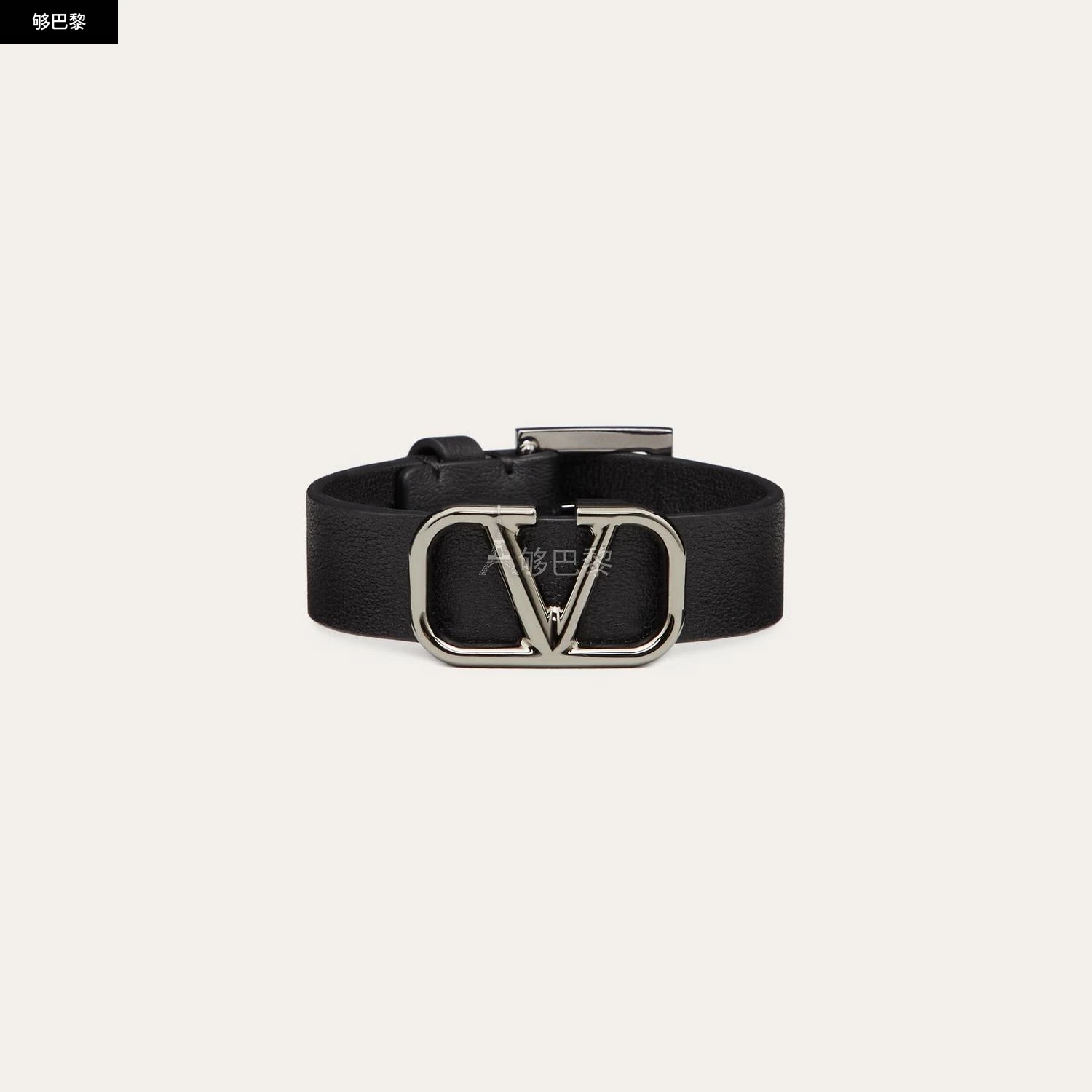 商品Valentino|【预售】 华伦天奴 25春夏 男士 手链 BRACELET VLOGO SIGNATURE EN CUIR 3Y2J0L95VP4_0NO ,价格¥2952,第3张图片详细描述