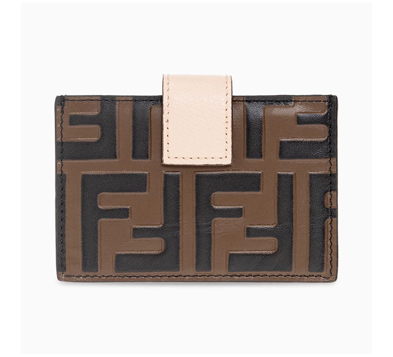 商品Fendi|FENDI 女士卡夹棕色 8M0301-AAII-F180F,价格¥2364,第6张图片详细描述