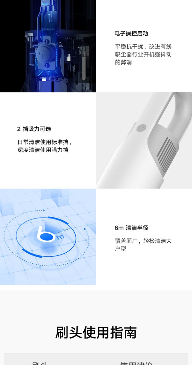 商品[国内直发] XIAOMI|小米米家吸尘器家用大吸力车用清洁轻量纤薄无线吸尘器Lite,价格¥335,第18张图片详细描述