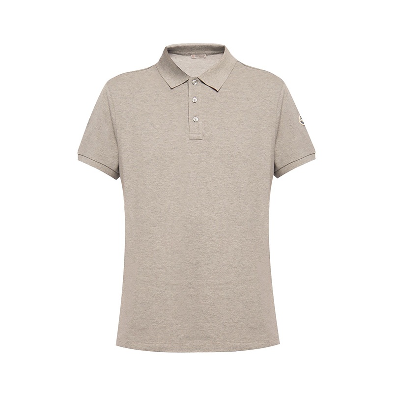 商品Moncler|【现货】蒙克莱 男士棉质微标贴扣领短袖polo衫F10918A7070084556999（四色可选） 侧贴标/胸前贴标,价格¥1211,第5张�图片详细描述