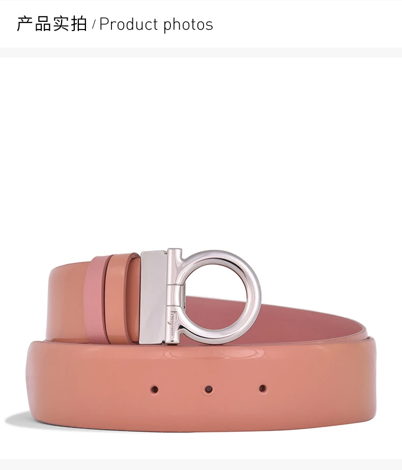商品[国内直发] Salvatore Ferragamo|SALVATORE FERRAGAMO 粉红色中性腰带 23-A946-0584224,价格¥2669,第4张图片详细描述