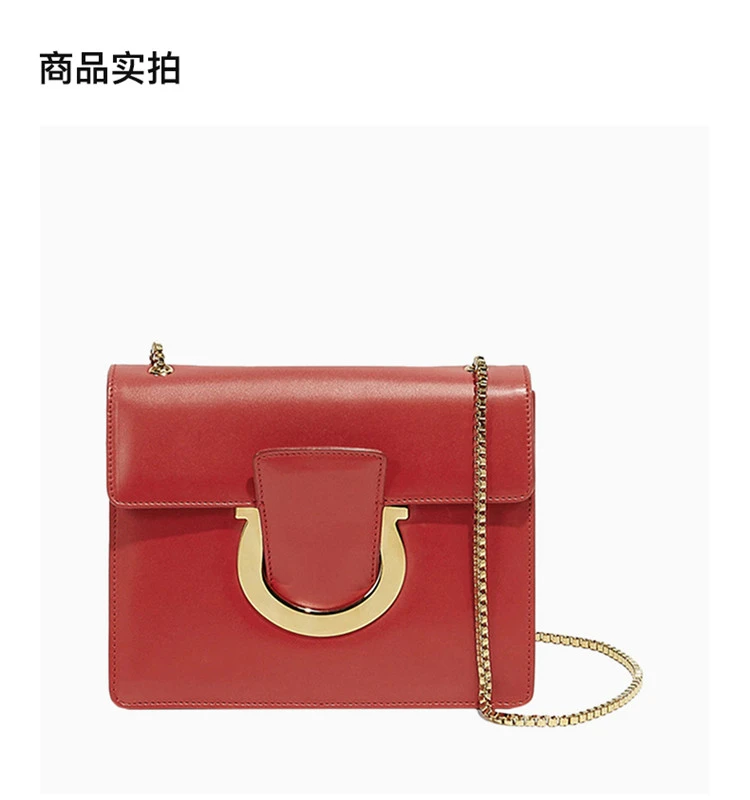 商品[国内直发] Salvatore Ferragamo|SALVATORE FERRAGAMO 红色女士单肩包 21-F893-677209,价格¥5964,第2张图片详细描述