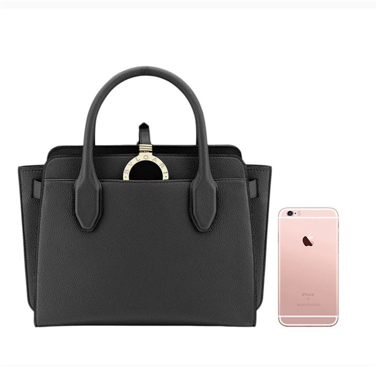 商品[国内直发] BVLGARI|BVLGARI 黑色女士手提包 282597,价格¥15464,第7张图片详细描述