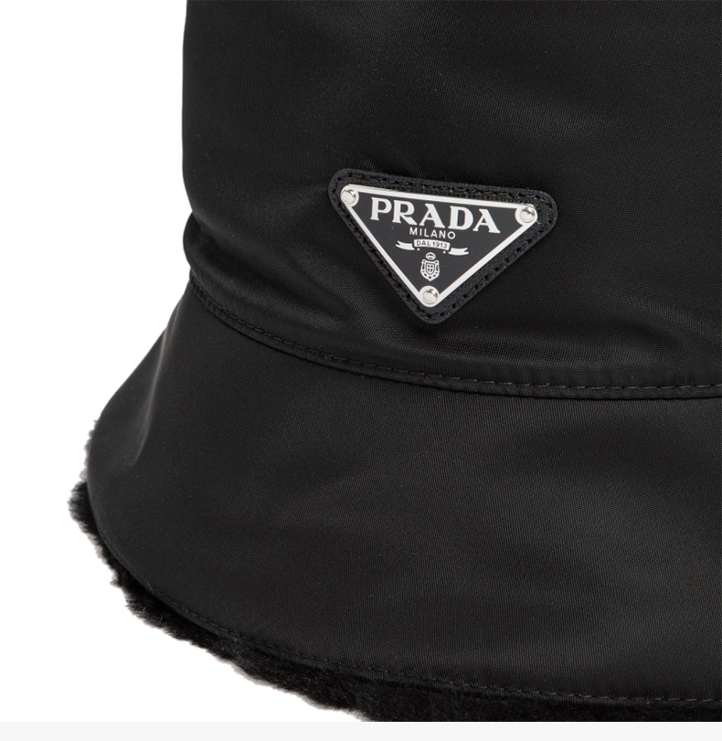 商品Prada|PRADA 女士黑色帽子 1HC137-K4D-F0002,价格¥4257,第8张图片详细描述