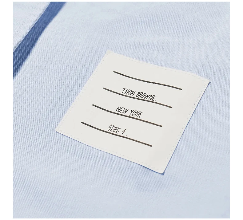 商品Thom Browne|THOM BROWNE 蓝色男士衬衫 MWL001A-06496-480,价格¥3183,第8张图片详细描述