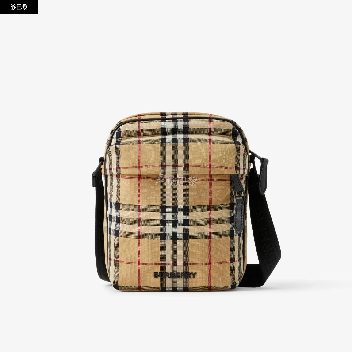 商品Burberry|【预售】 巴宝莉 24秋冬 男士 单肩包 格纹斜背包 80732731,价格¥6604,第2张图片详细描述