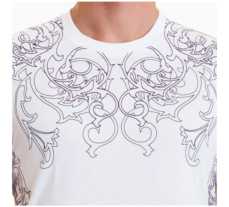 商品[国内直发] Versace|VERSACE 白色男士T恤 V800683-VJ00422-V7001,价格¥1565,第8张图片详细描述