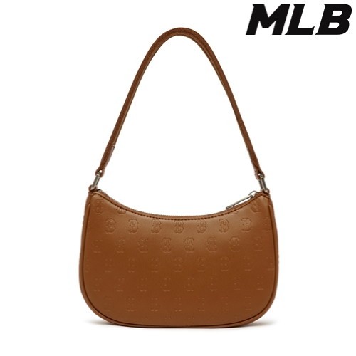 商品MLB|【享贝家】MLB 美联邦皮质腋下包饺子包棕色3ABQS022N-43BRS-FREE,价格¥529,第4张图片详细描述