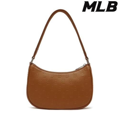 商品MLB|【享贝家】MLB 美联邦皮质腋下包饺子包棕色3ABQS022N-43BRS-FREE,价格¥534,第4张图片详细描述