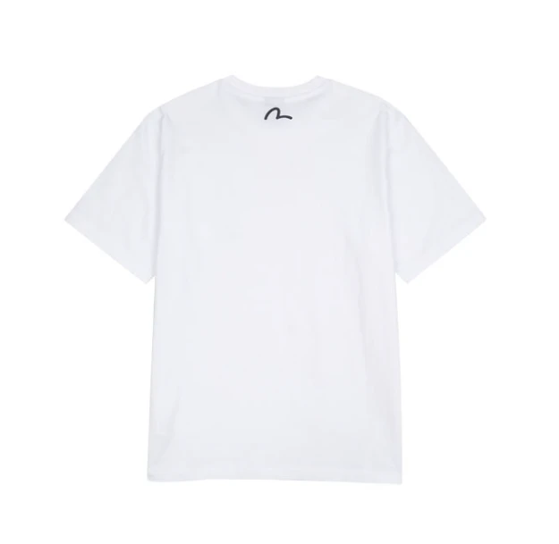 商品Evisu|【享贝家】ZY-（预售款）EVISU 福神 胸前字母小标休闲圆领短袖T恤 男女同款 EV5UTS901,价格¥148,第3张图片详细描述