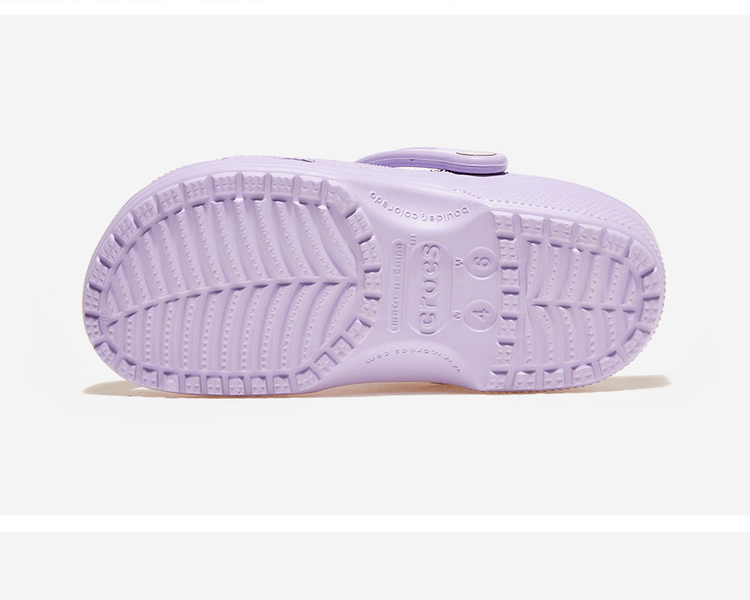 商品Crocs|【韩国直邮|包邮包税】卡骆驰 CLASSIC CLOG  凉鞋 沙滩鞋 玩水鞋 水上运动鞋  CRS10001 LAVENDER,价格¥334,第3张图片详细描述