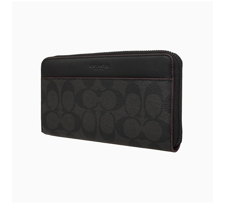 商品Coach|COACH 黑色男士长款钱夹 F25517N3A,价格¥864,第5张图片详细描述