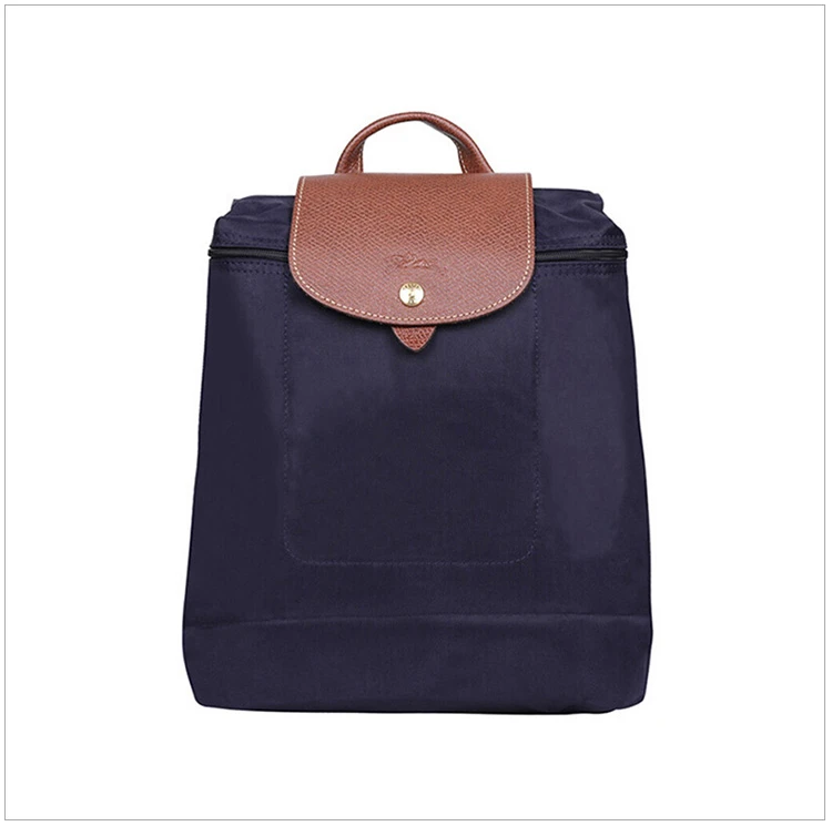 商品Longchamp|LONGCHAMP 珑骧 尼龙 深蓝色女士经典时尚双��肩包 1699 089 645,价格¥775,第14张图片详细描述