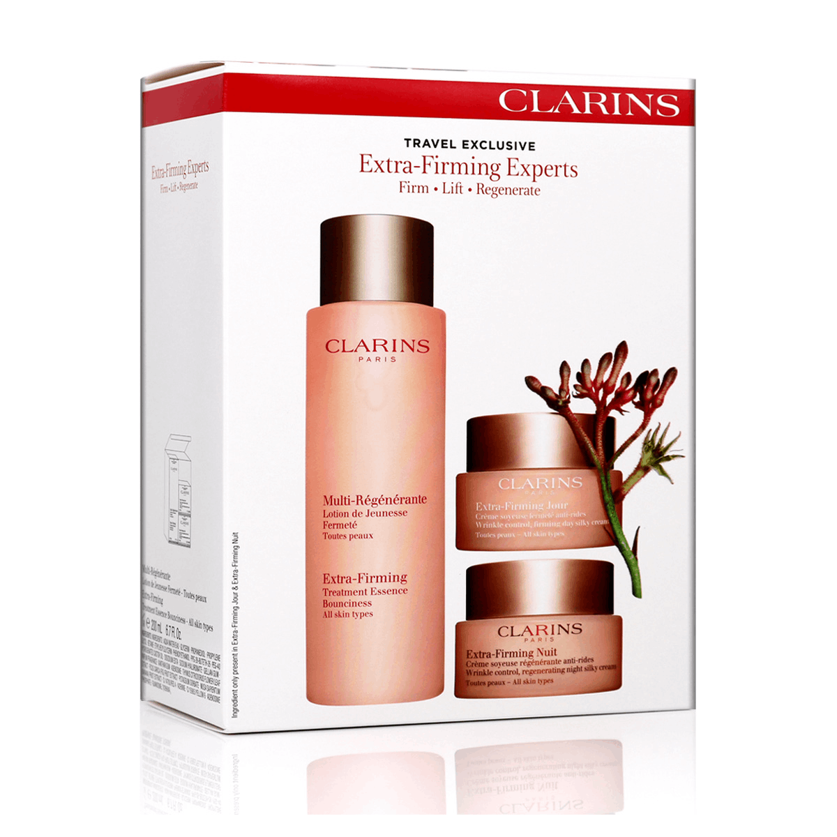 商品[国内直发] Clarins|娇韵诗 焕颜弹力日晚霜精华水弹簧三件套 回弹提拉紧致抗皱补水保湿滋润,价格¥1105,第8张图片详细描述