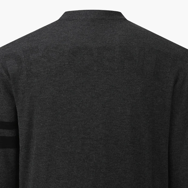 商品【预售商品15天发货】 DESCENTE|高尔夫系列男士条纹防风针织外套适合户外活动 DO42MFKPOA-CHAG,价格¥1413,第12张图片详细描述