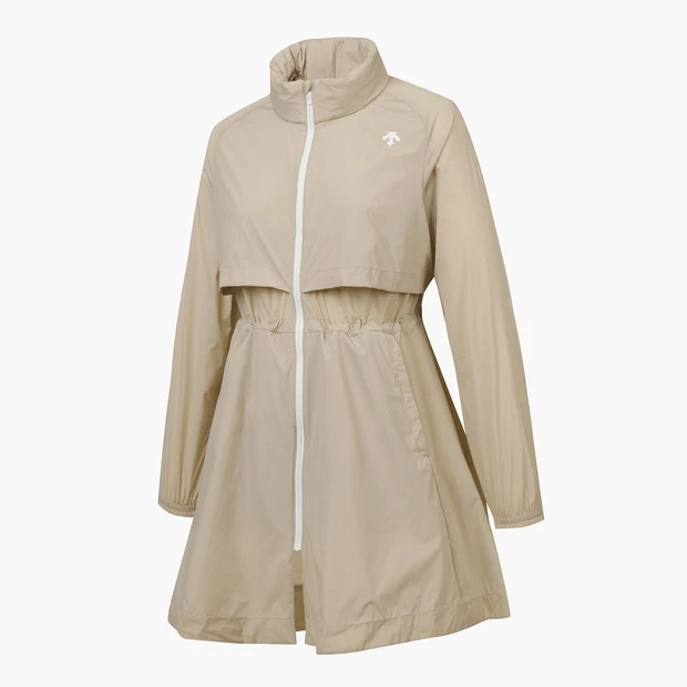 商品【预售商品15天发货】 DESCENTE|GOLF女性轻便长款外套适合春秋季节 DP12WFBL35-DBEG,价格¥1852,第18张图片详细描述