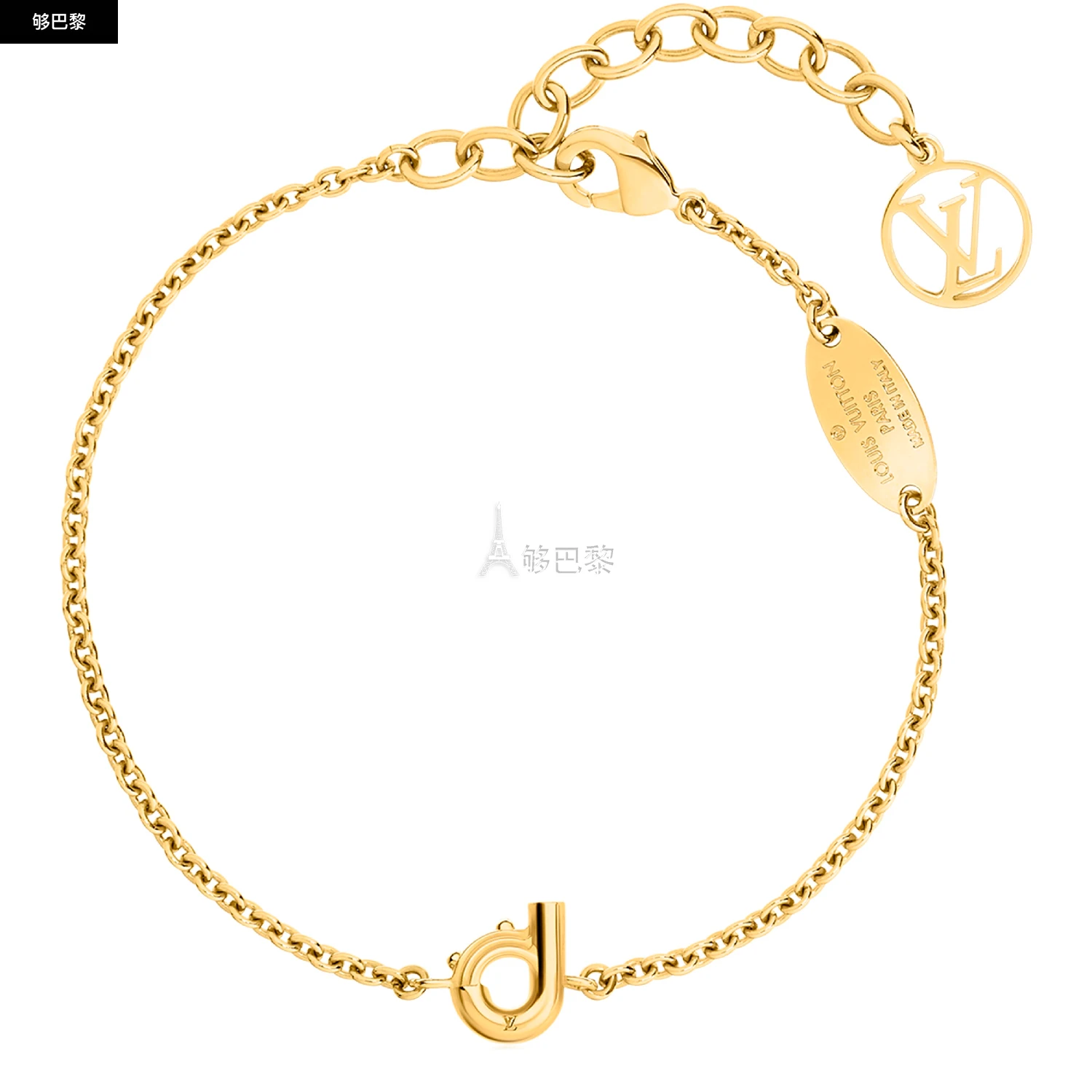 商品Louis Vuitton|【预售】 女士 手链 LV & ME 字母 D 手链  M67161/Gold LVUV5A8YGOL,价格¥3640,第3张图片详细描述
