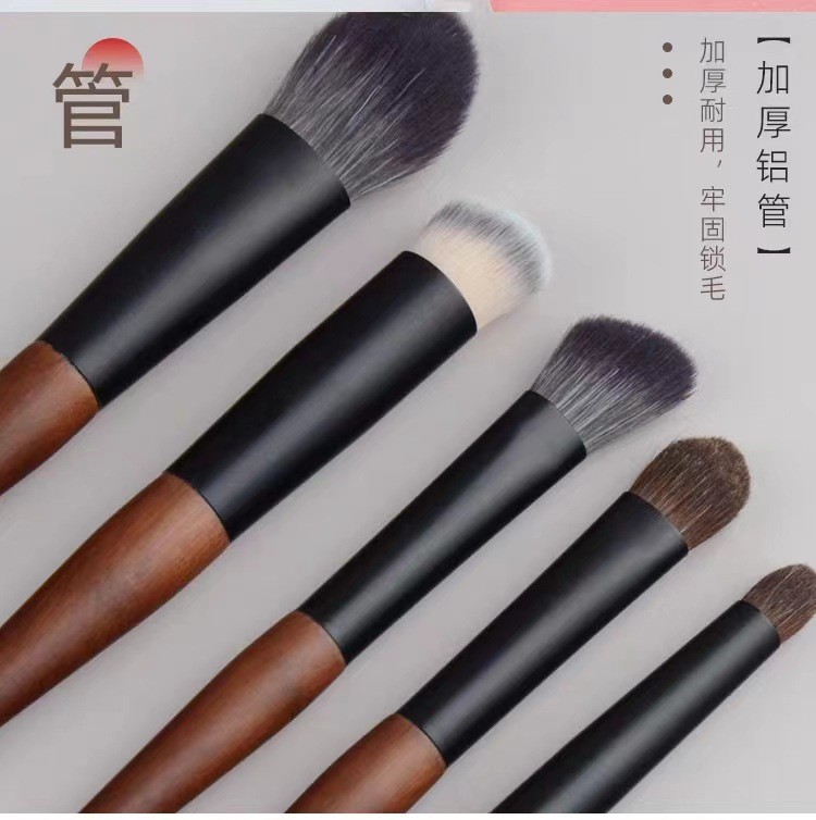 商品[国内直发] GLENVINTEN|格兰云顿12支迷你化妆套刷便携短杆羊毛眼影点彩刷旅行美妆工具刷,价格¥259,第4张图片详细描述