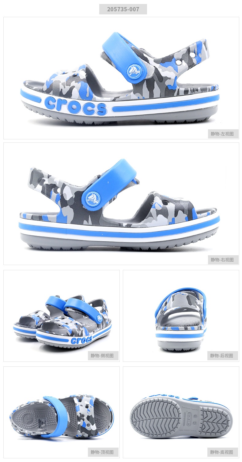 商品[国内直发] Crocs|Bayaband seasonal grphc sndl k贝雅卡骆班花纹儿童休闲凉鞋,价格¥103,第2张图片详细描述