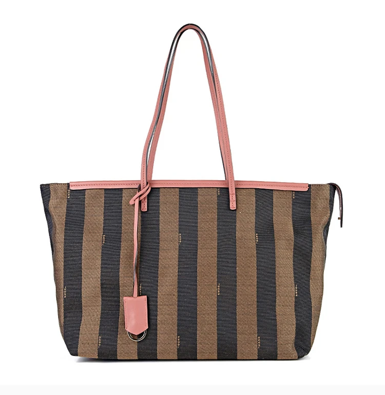 商品[国内直发] Fendi|Fendi 芬迪 棕色PVC女士手提包 8BH185-Q0Z-F0P0F,价格¥6323,第26张图片详细描述