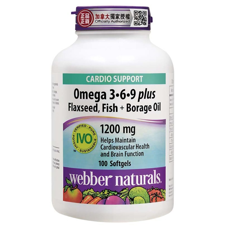 商品[国内直发] Webber Naturals|WEBBER NATURALS 健心奥米加3-6-9,价格¥536,第1张图片详细描述