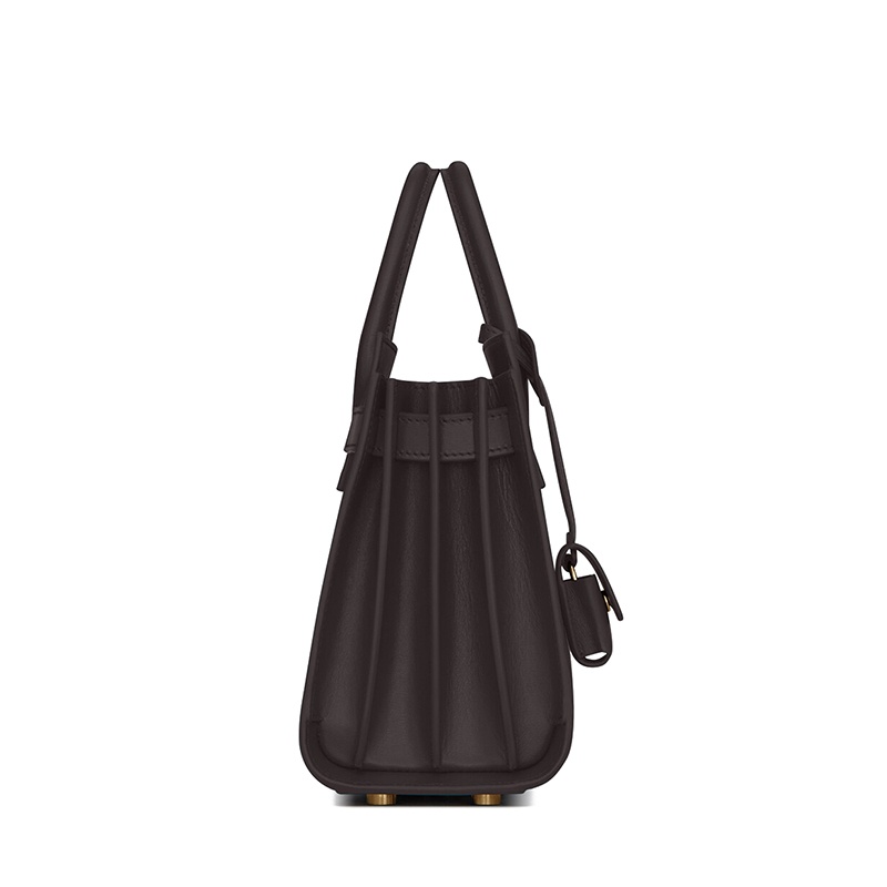 商品Yves Saint Laurent|SAINT LAURENT PARIS/圣罗兰 YSL 新款 SAC DE JOUR系列 女士nano号风暴灰小牛皮徽标挂锁手提斜挎单肩包39203502G9W1112,价格¥15187,第4张图片详细描述