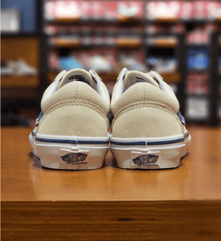 商品Vans|【享贝家】Vans Ols Skool 低帮休闲板鞋 男女同款 白蓝 VN0A5FCBACV（预售，一周后发货）,价格¥301,第3张图片详细描述