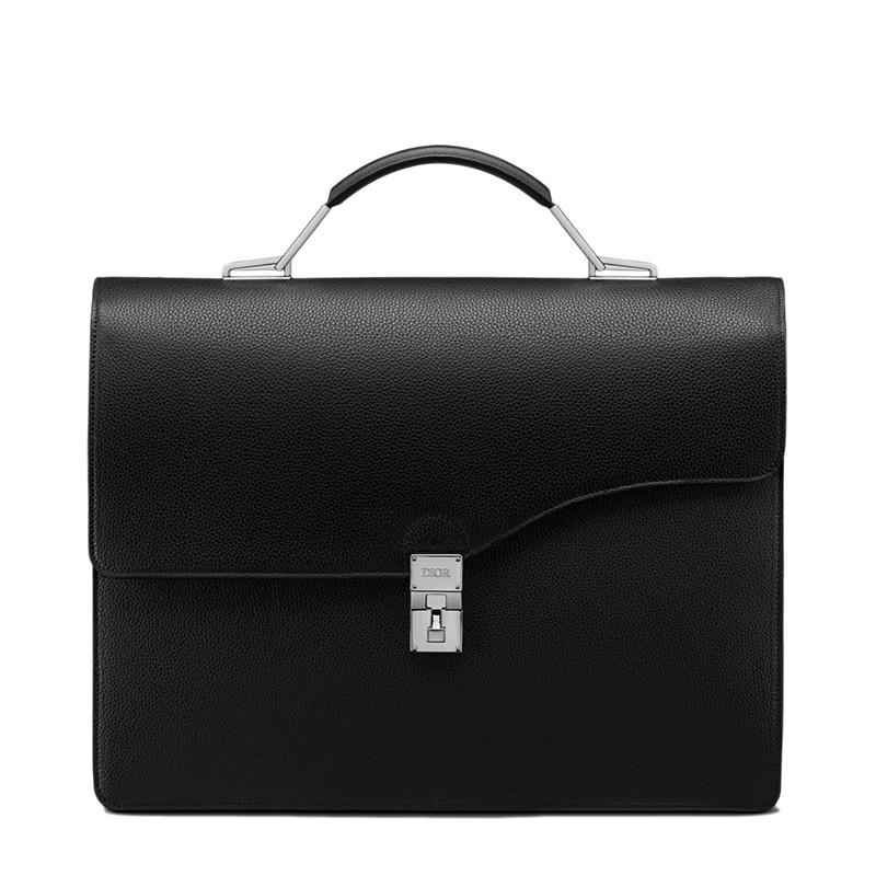 商品Dior|DIOR/迪奥 2021年秋冬款ELITE系列 男士黑色粒面小牛皮手提公文包,价格¥32264,第2张图片详细描述
