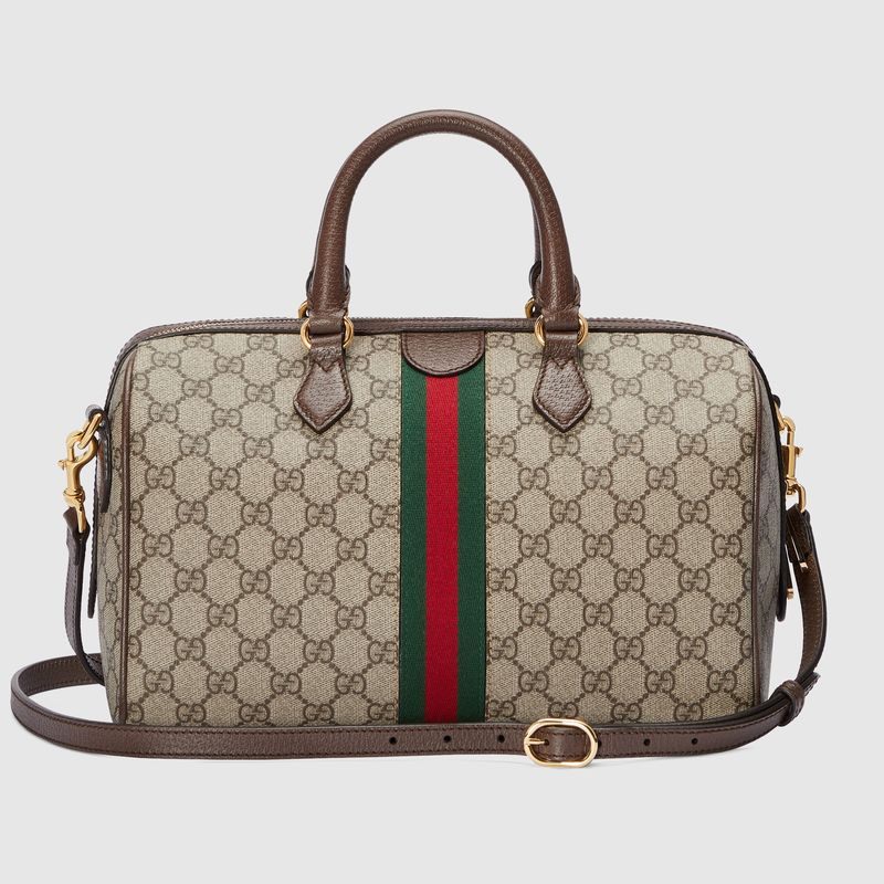 �商品Gucci|古驰Ophidia系列女士米色和乌木色帆布中号  手提包 77206596IWG8745,价格¥13985,第18张图片详细描述