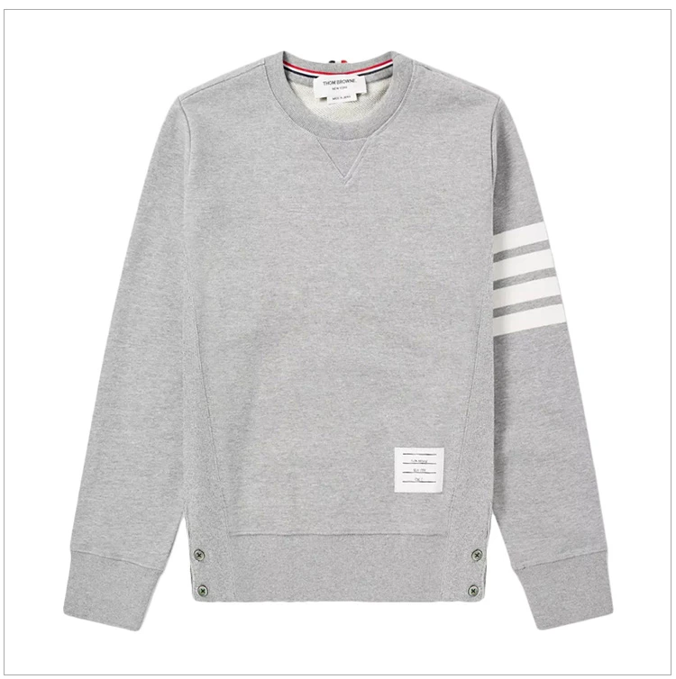 商品[国内直发] Thom Browne|THOM BROWNE 男士浅灰色卫衣/帽衫 MJT021H-00535-068,价格¥3158,第4张图片详细描述