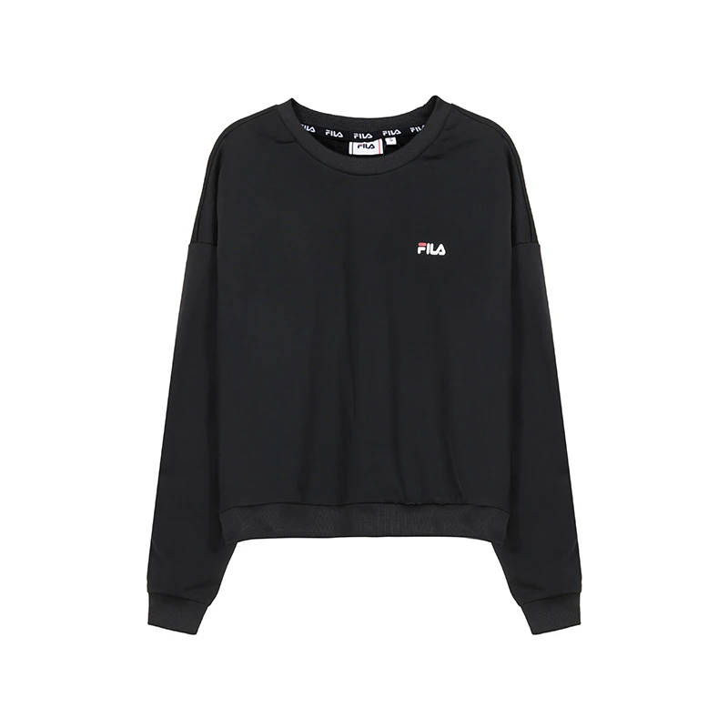 商品[国内直发] Fila|FILA 黑色女士卫衣/帽衫 687693-002,价格¥322,第1张图片详细描述