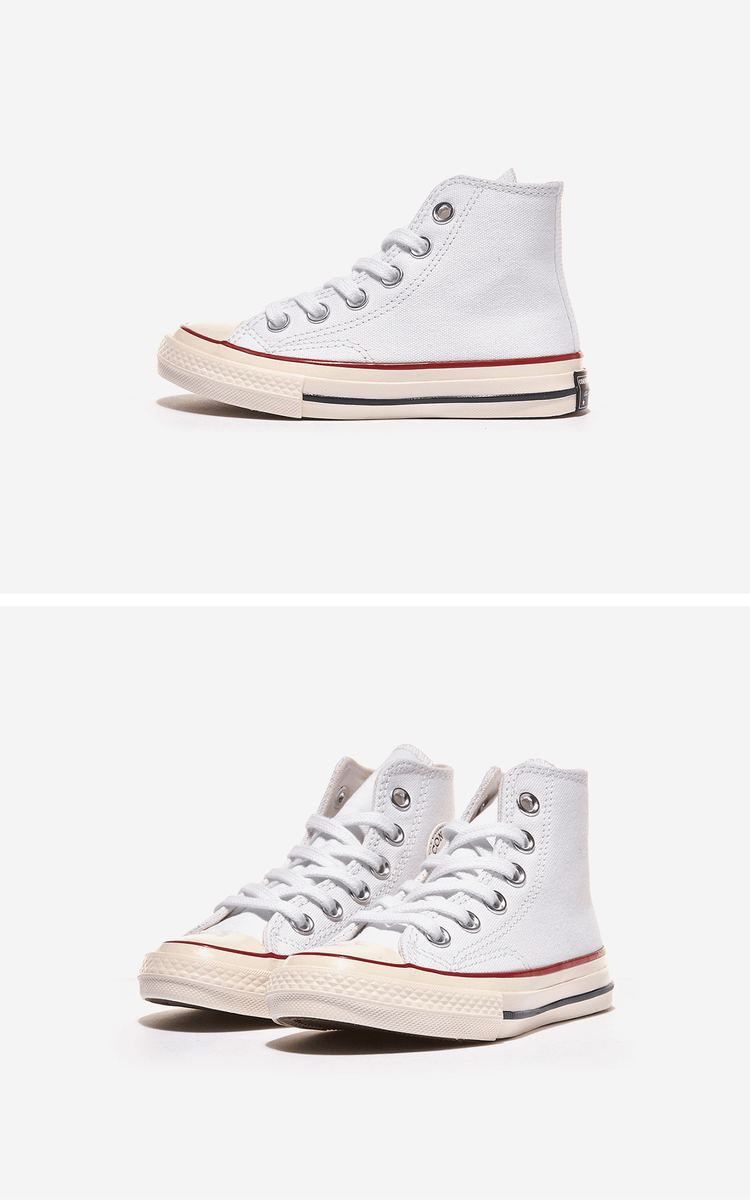 商品Converse|【Brilliant|包邮包税】匡威 CHUCK 70 HI 儿童  运动鞋 帆布鞋  368984C White/Garnet/Egret,价格¥490,第3张图片详细描述