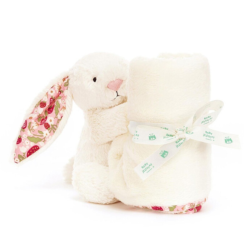商品Jellycat|Jellycat 奶油色聚酯纤维害羞奶油兔子浆果安抚奶嘴玩偶,价格¥376,第4张图片详细描述