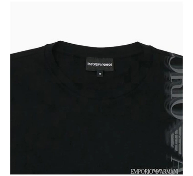 商品Emporio Armani|EMPORIO ARMANI 黑色男士T恤 P1T22J-P1Q4J-999,价格¥735,第6张图片�详细描述